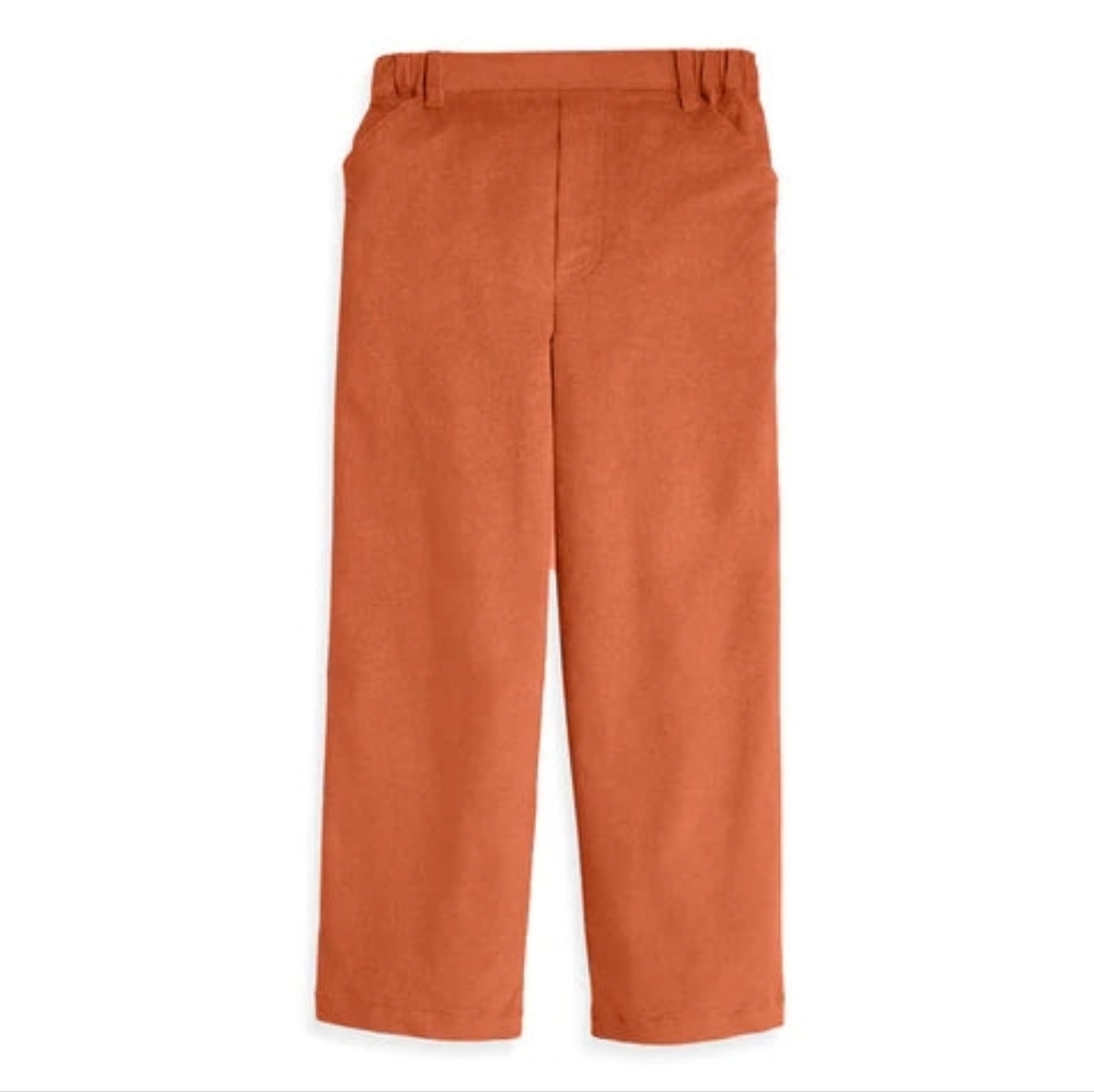Bella Bliss Faux Zip Corduroy Pant in Saffron
